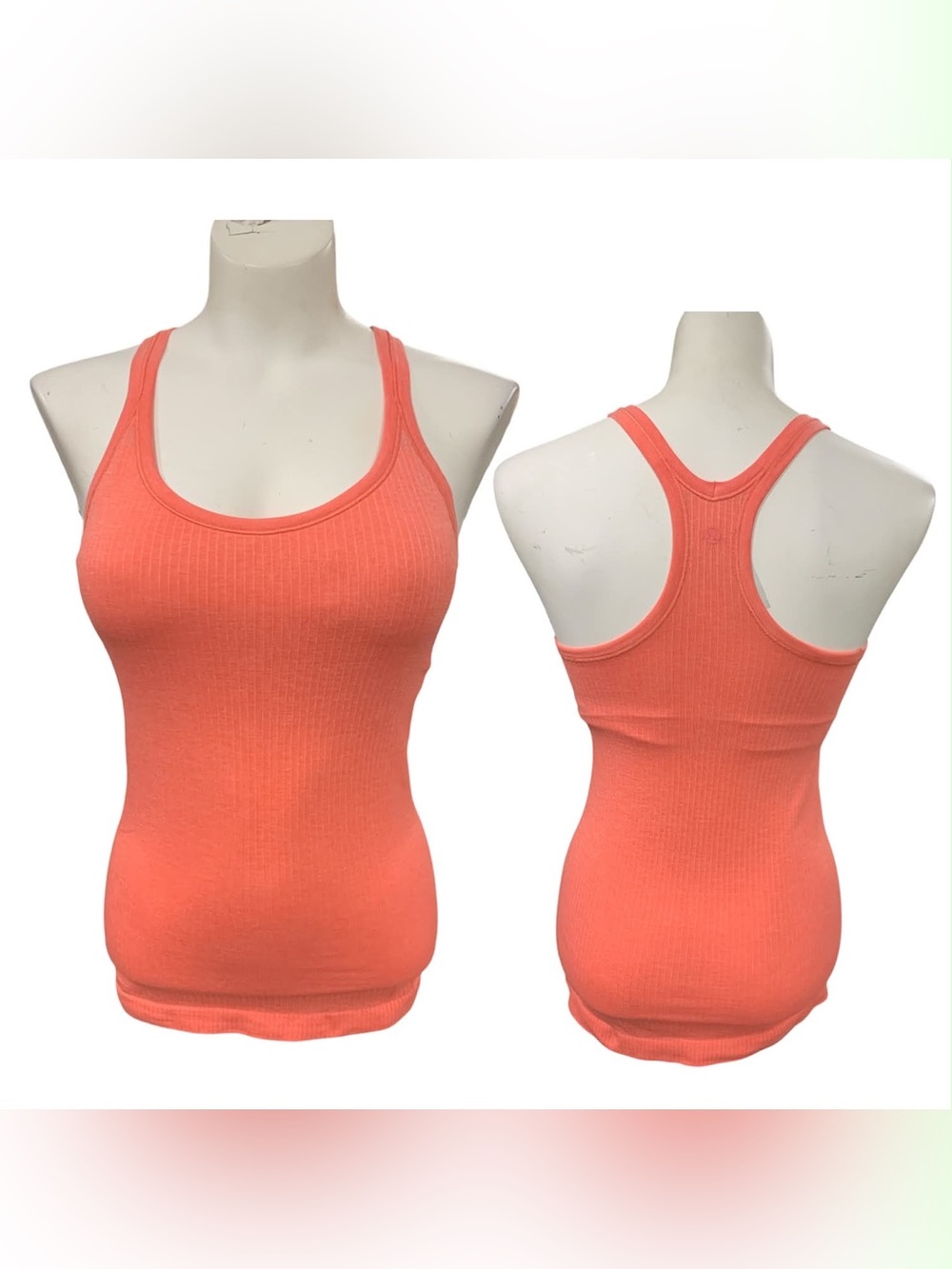 lululemon athletica Coral Ribbed Racerback Tank Size S